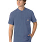 Men's Three-Pocket Henley Scrub Top