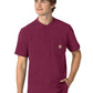 Men's Three-Pocket Henley Top - C16310 - Wine