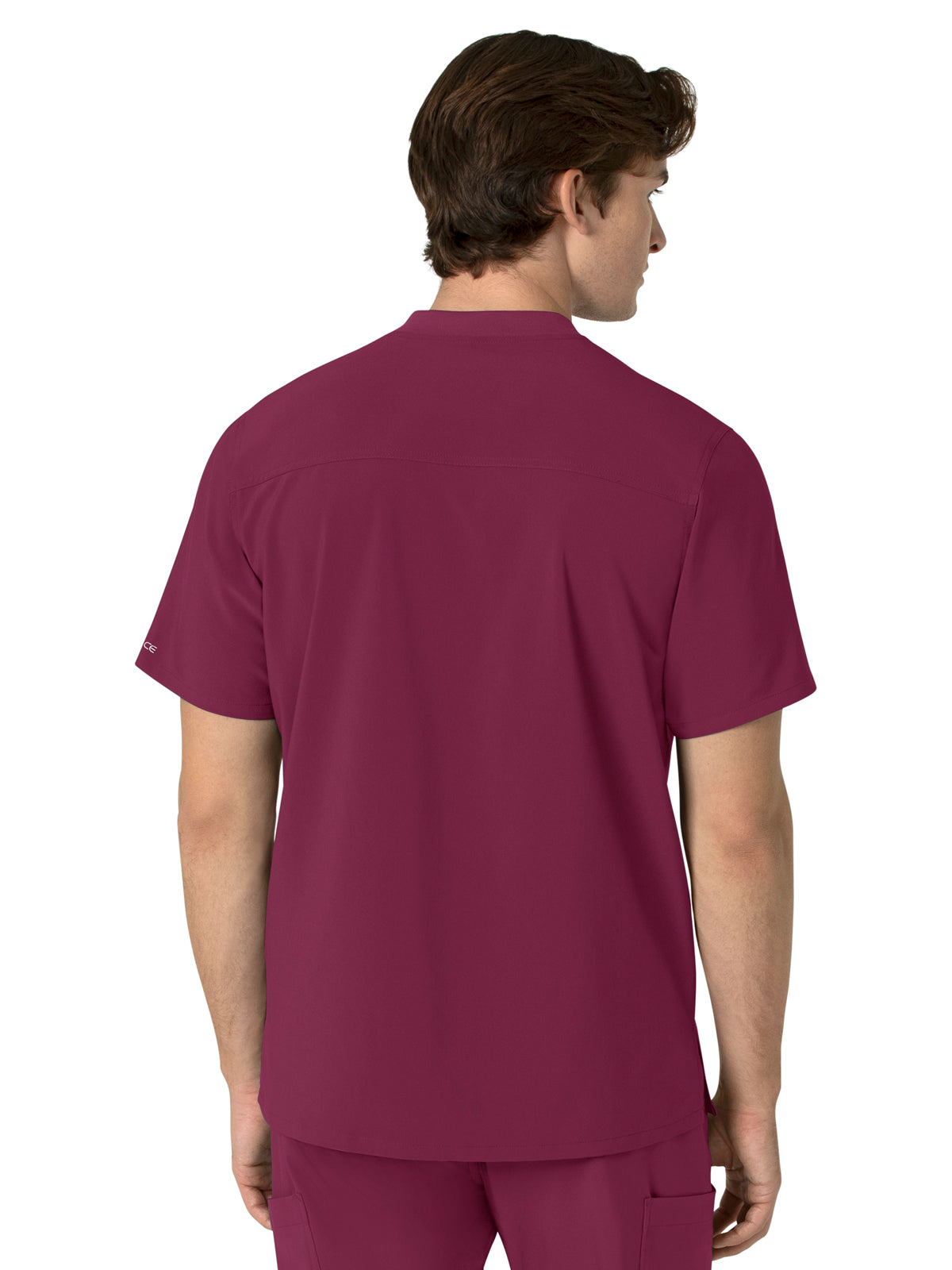 Men's Three-Pocket Henley Scrub Top