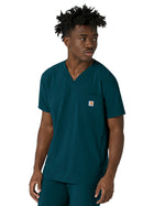 Men's Three-Pocket V-Neck Top - C16410 - Caribbean
