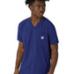 Men's Three-Pocket V-Neck Top - C16410 - Galaxy Blue
