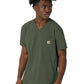 Men's Three-Pocket V-Neck Top - C16410 - Olive