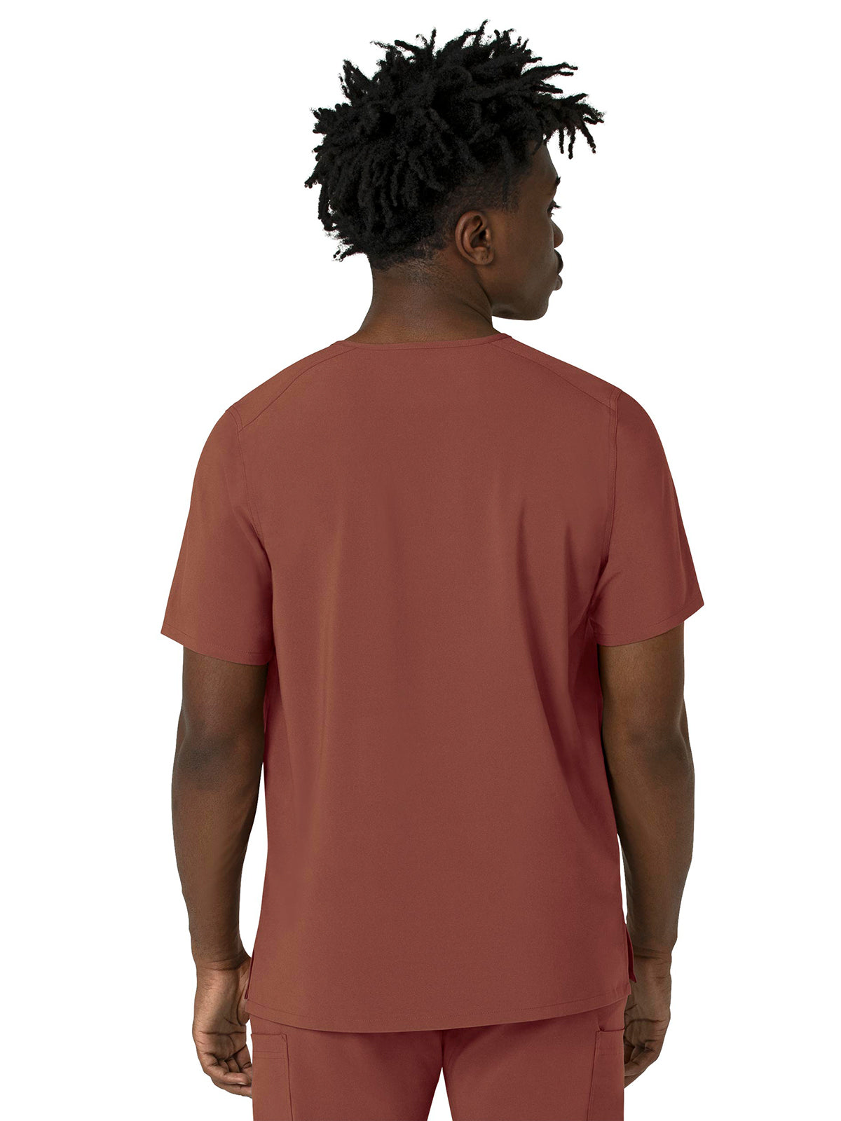 Men's Three-Pocket V-Neck Scrub Top