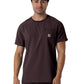 Men's Two-Pocket Crew Neck Scrub Top - C16510 - Dark Sepia