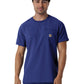 Men's Two-Pocket Crew Neck Scrub Top - C16510 - Galaxy Blue