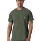 Men's Two-Pocket Crew Neck Scrub Top - C16510 - Olive