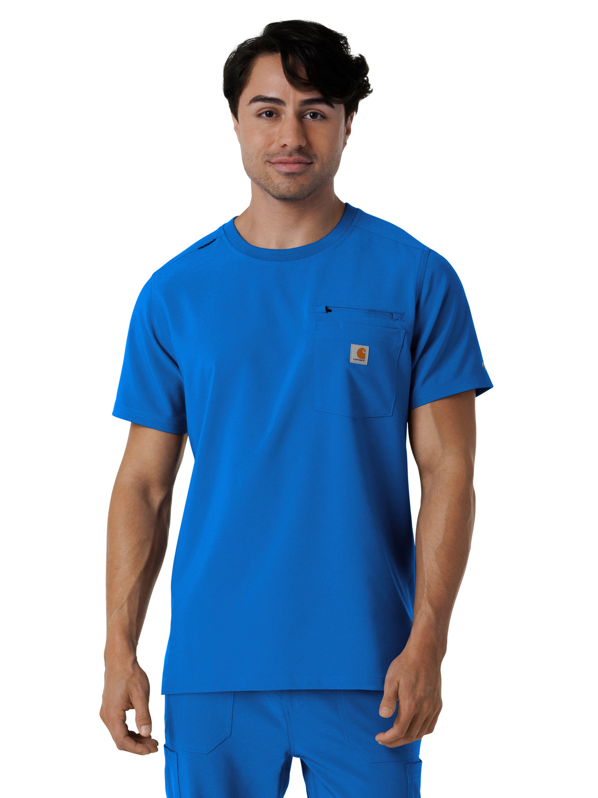 Men's Two-Pocket Crew Neck Scrub Top - C16510 - Royal