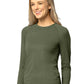 Women's Modern Fit Long Sleeve Tee - C31002 - Olive