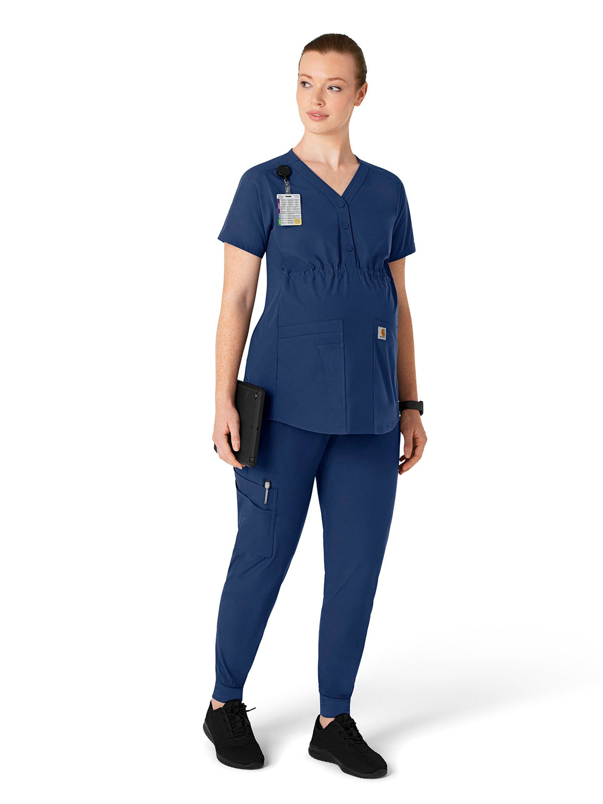 Women's Seven-Pocket Maternity Jogger Scrub Pant