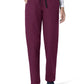 Unisex Six-Pocket Elastic Waist Pant - C55013 - Wine