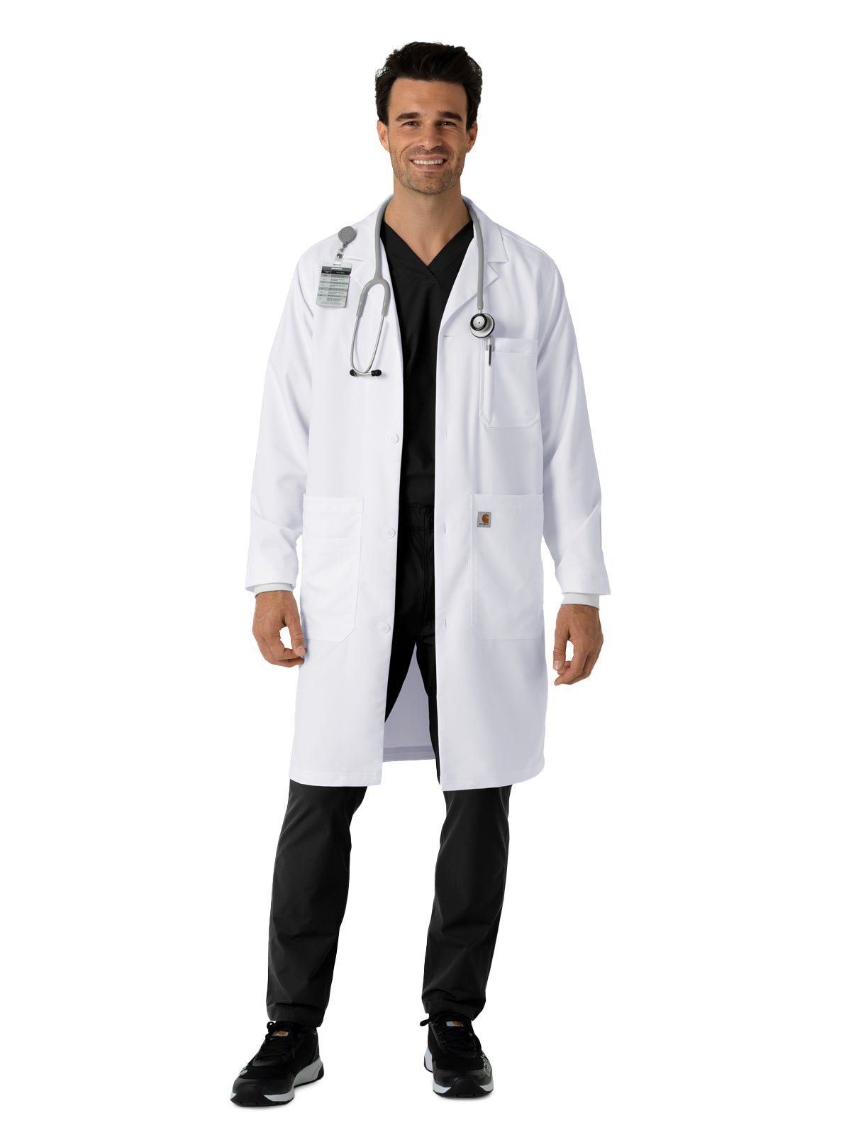 Men's Nine-Pocket Long Lab Coat