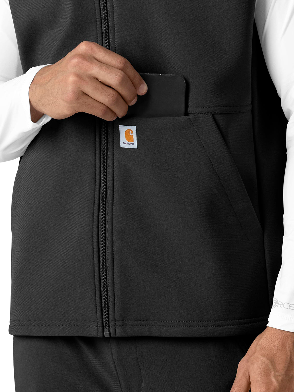 Men's Four-Pocket Bonded Fleece Vest