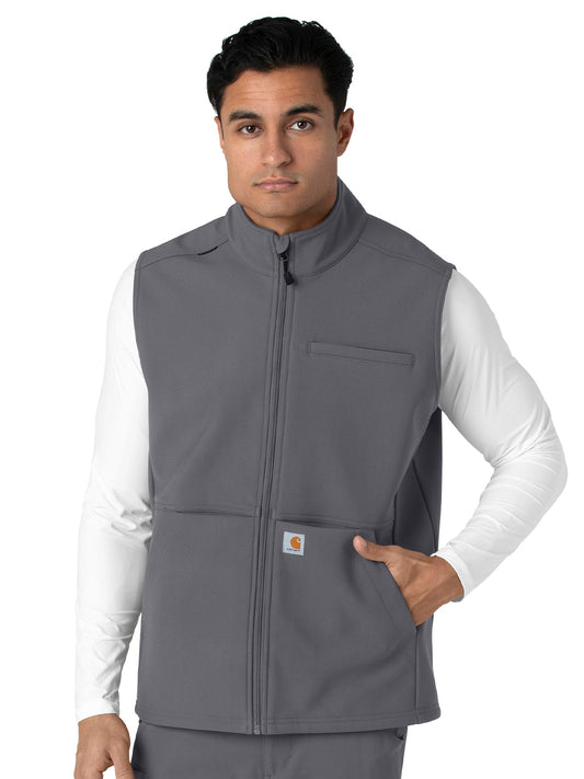 Men's Four-Pocket Bonded Fleece Vest