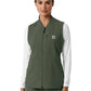 Women's Six-Pocket Lightweight Scrub Vest - C82510 - Olive