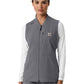 Women's Six-Pocket Lightweight Scrub Vest - C82510 - Pewter
