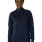 Women's Four-Pocket Half Zip Fleece Jacket - C82912 - Dark Navy