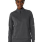 Women's Four-Pocket Half Zip Fleece Jacket - C82912 - Pewter