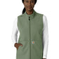 Women's Four-Pocket Bonded Fleece Vest - C83023 - Olive