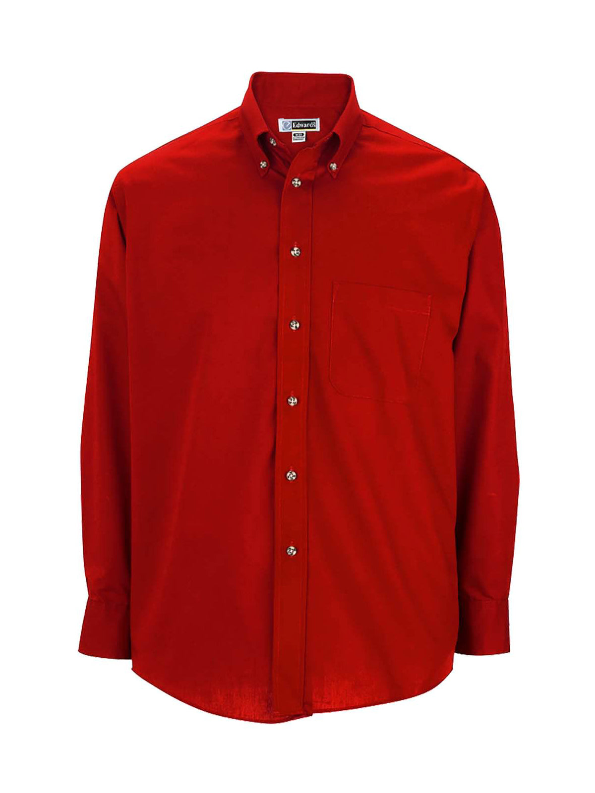 Men's One-Pocket Poplin-Long Sleeve