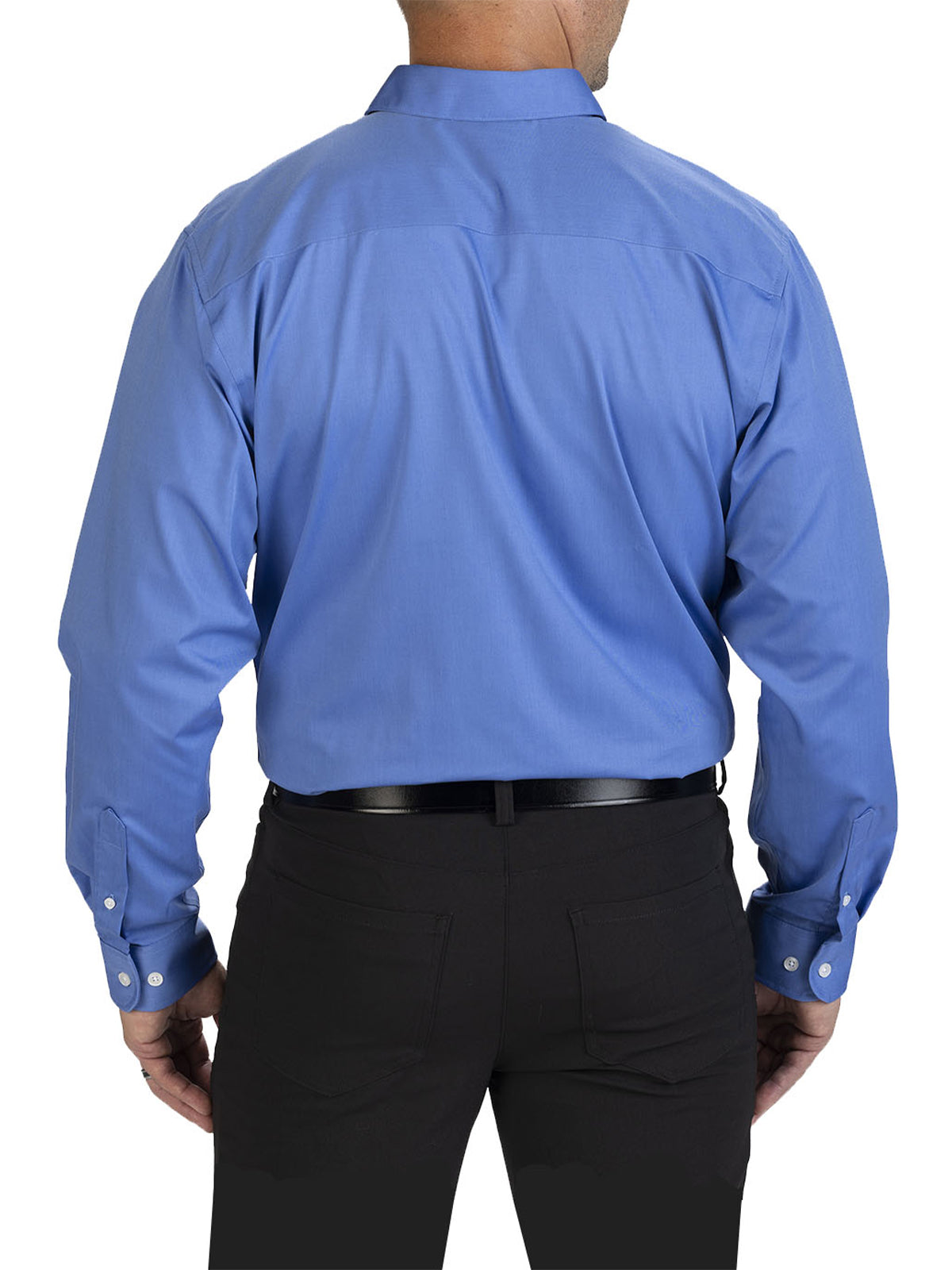 Men's Wrinkle Free Spread Collar Shirt