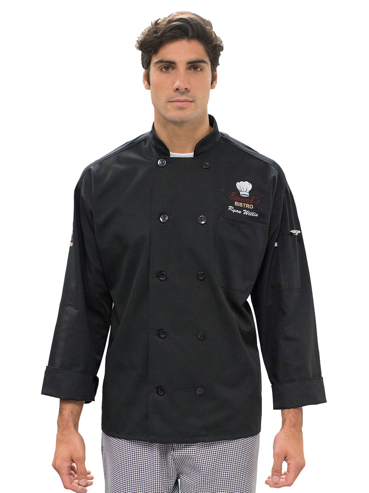 Unisex Long Sleeve Mesh Back Chef Coat