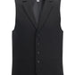 Men's Two-Pocket Dress Lapel Vest - 4496 - Black