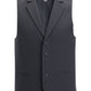 Men's Two-Pocket Dress Lapel Vest - 4496 - Steel Grey