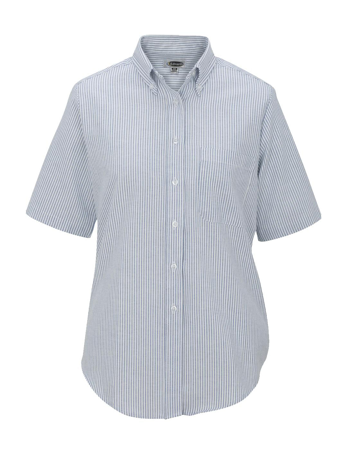 Women's Short Sleeve Easy Care Shirt - 5027 - Blue Stripe
