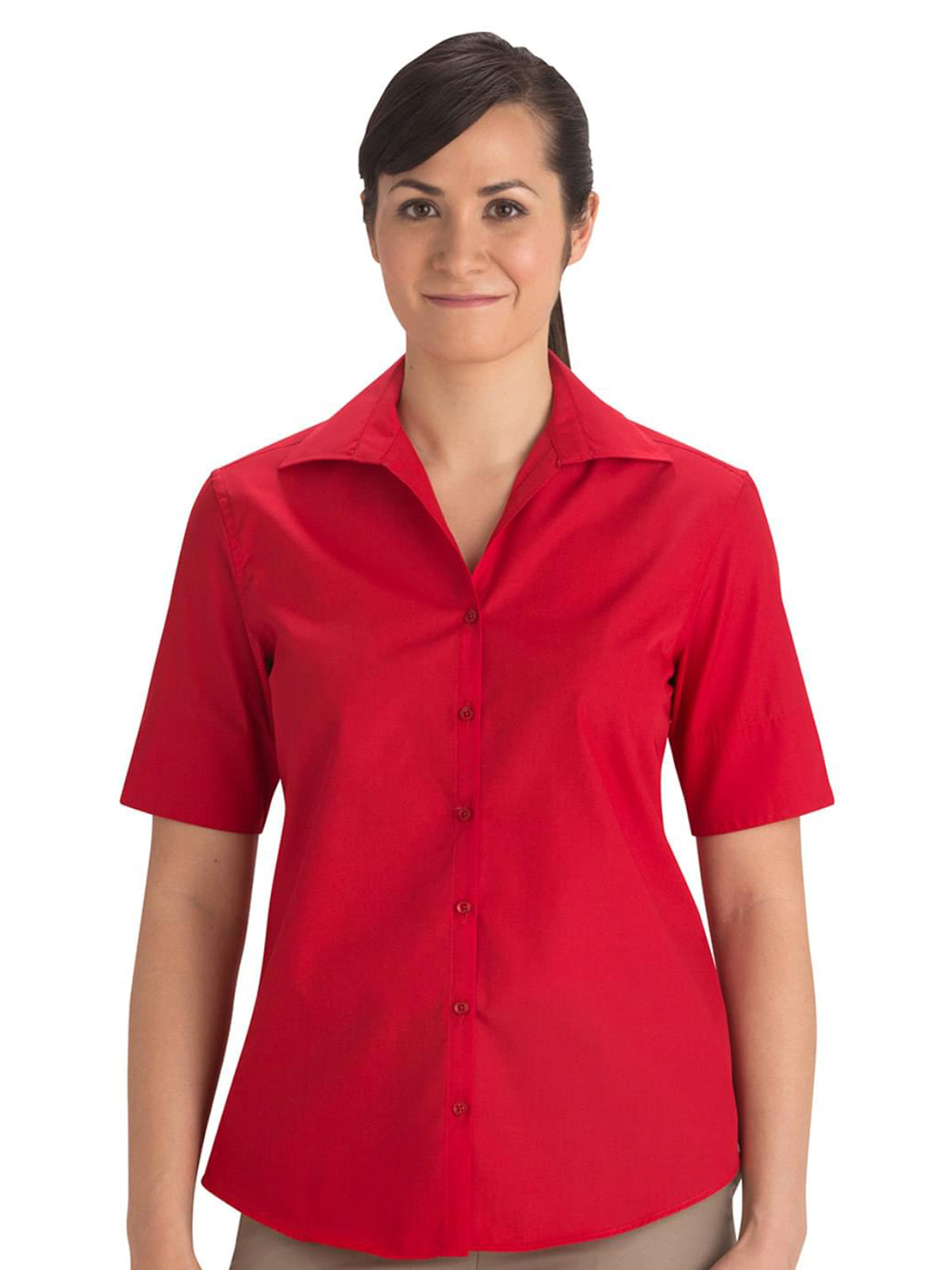 Women's Short Sleeve Lightweight Poplin Shirt