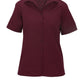 Women's Short Sleeve Lightweight Poplin Shirt - 5245 - Burgundy