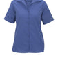 Women's Short Sleeve Lightweight Poplin Shirt - 5245 - French Blue