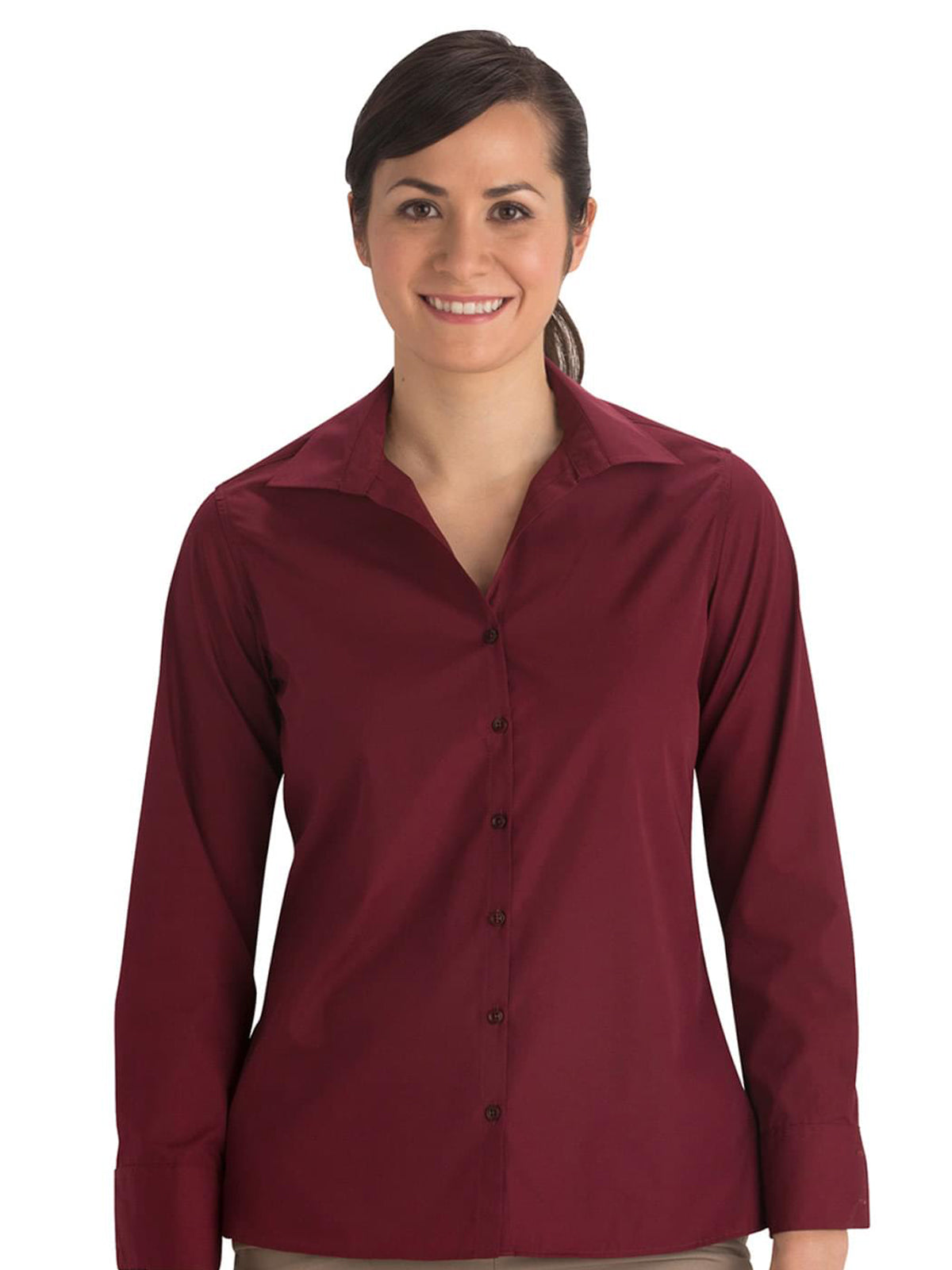 Women's Long Sleeve Lightweight Poplin Shirt