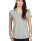 Women's Moisture Wicking Polo - 5592 - Platinum Heather