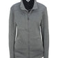Women's Breathable Performance Tek Jacket - 6440 - Grey Heather w/ Black Fleece