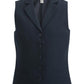 Women's Two-Pocket Dress Lapel Vest - 7496 - Dark Navy
