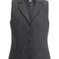Women's Two-Pocket Dress Lapel Vest - 7496 - Steel Grey