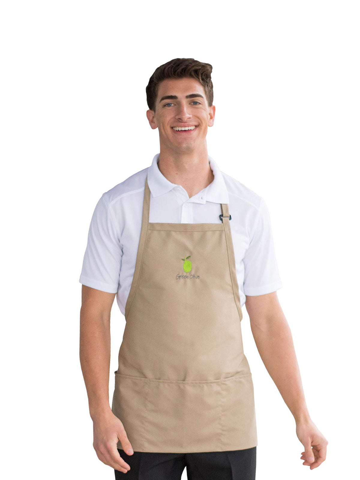 Unisex 3-Pocket Bib Apron