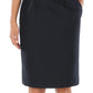 Women's 2-Pocket Straight Skirt - 9799 - Black