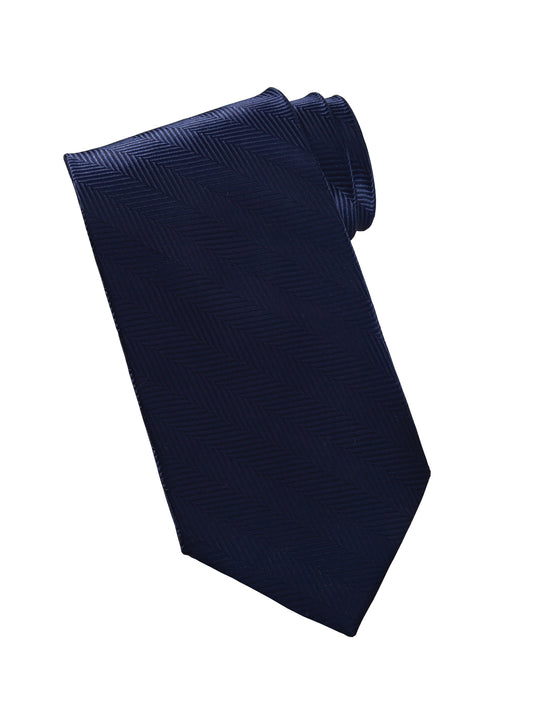 Men's Herringbone Tie - HB00 - Navy