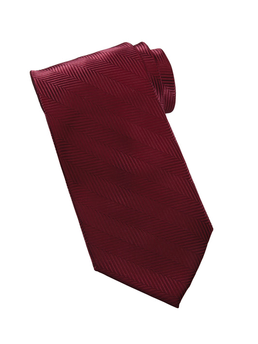 Men's Herringbone Tie - HB00 - Wine