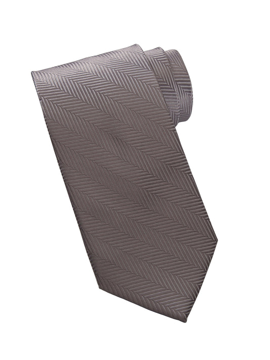 Men's Herringbone Tie - HB00 - Titanium