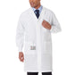 Unisex Three-Pocket 40" Full-Length Lab Coat - 11653 - White