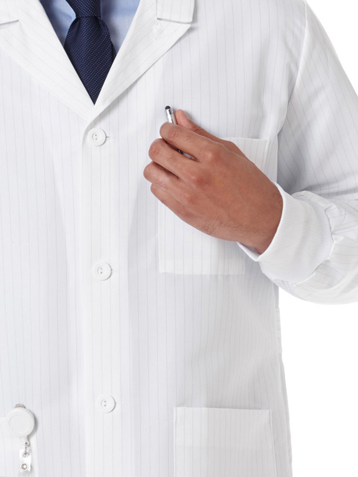 Unisex Three-Pocket 40" Full-Length Lab Coat