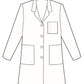 Women's Three-Pocket 33" Slim Mid-Length Lab Coat