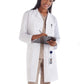 Women's Three-Pocket 37" Full-Length Lab Coat - 15113 - White