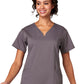 Women's 2-Pocket Ventral V-Neck Top - 15200 - Pewter