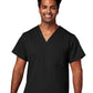 Men's 2-Pocket V-Neck Top - 15202 - Black