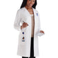 Women's Five-Pocket 37" Full-Length Lab Coat - 161 - White