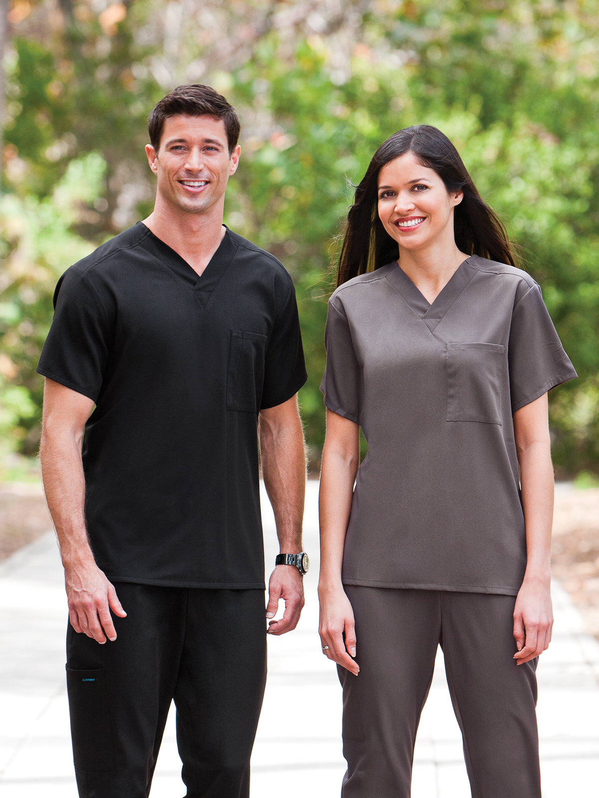 Unisex 1-Pocket V-Neck Scrub Top