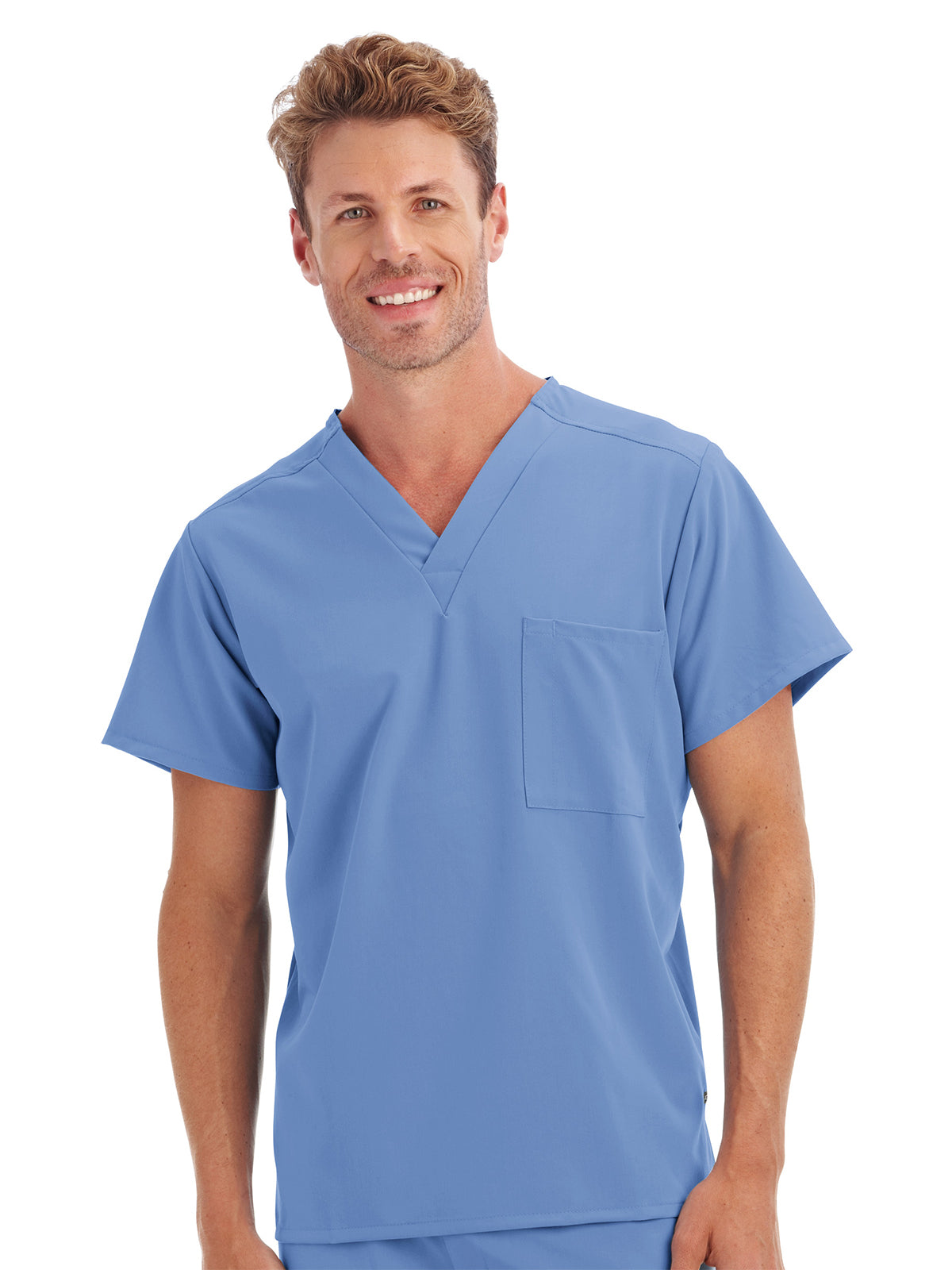 Unisex 1-Pocket V-Neck Scrub Top